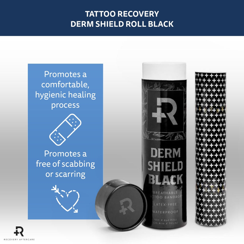 Black Derm Shield 10” x 8 Yard Roll - Recovery Aftercare