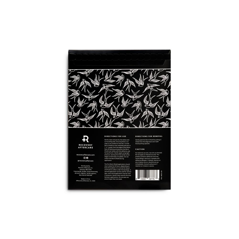 Derm Shield 5.9" x 7.9" Sheet Pack - Recovery Aftercare