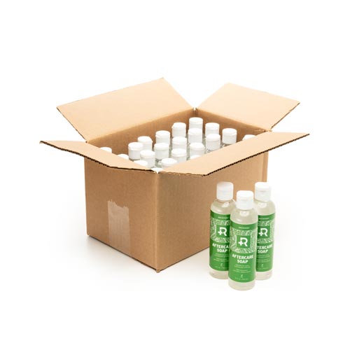 Aftercare soap as a case of 24 bottles (thumbnail)