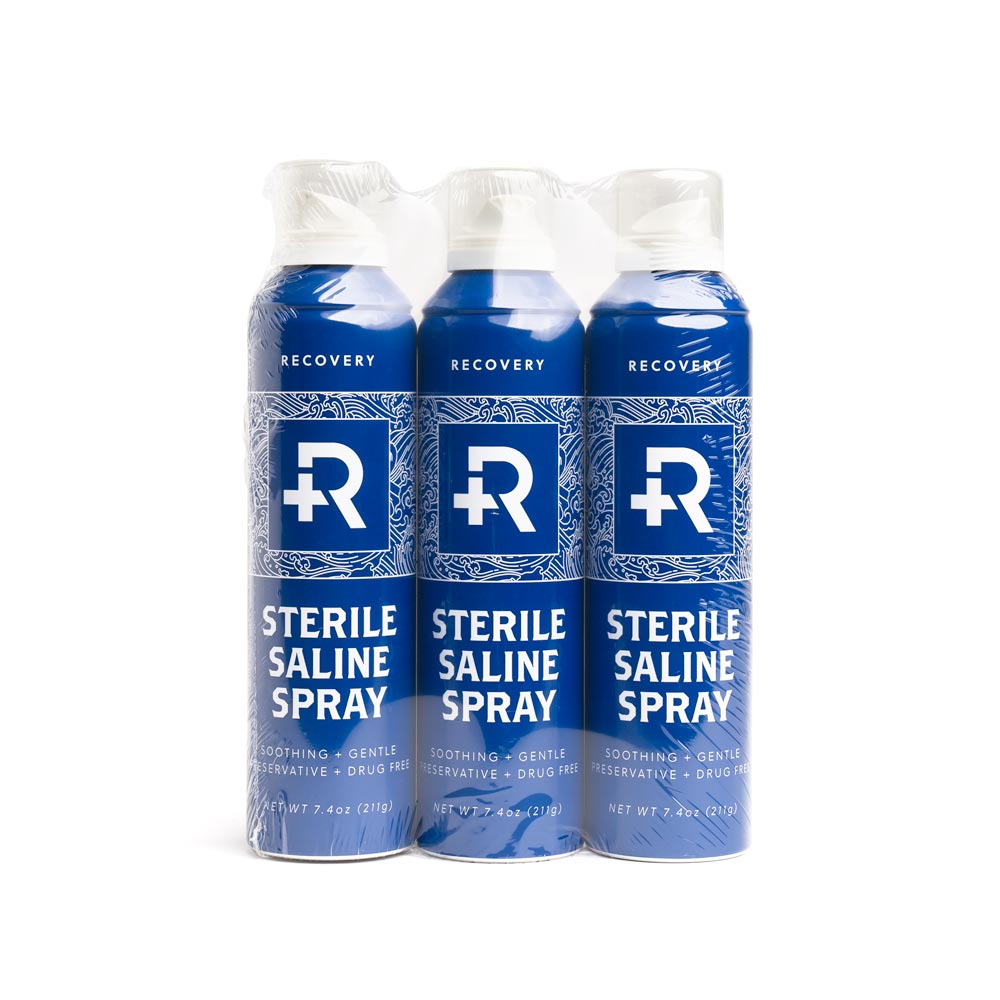 Three Sterile Saline Wash side by side (Front)