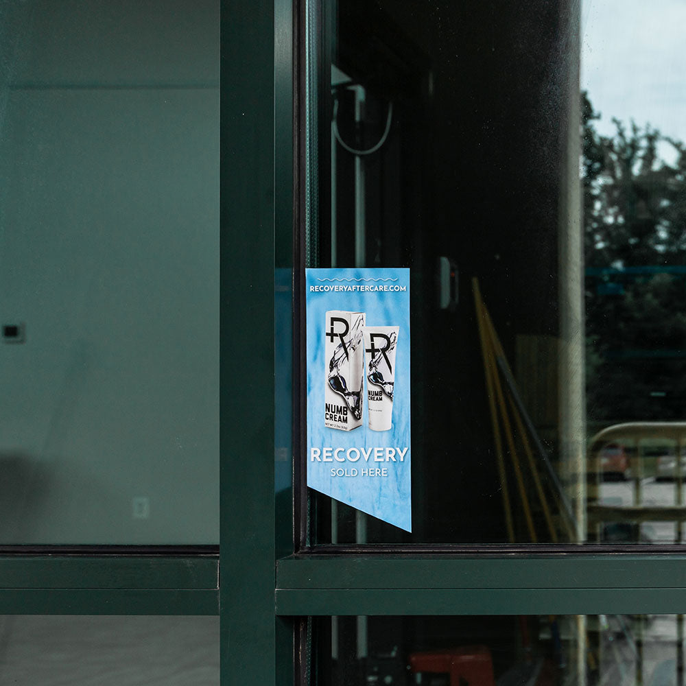 Recovery Ice Banner — on Window