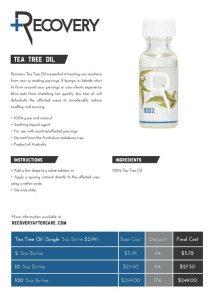 TEA TREE OIL SELL SHEET PDF