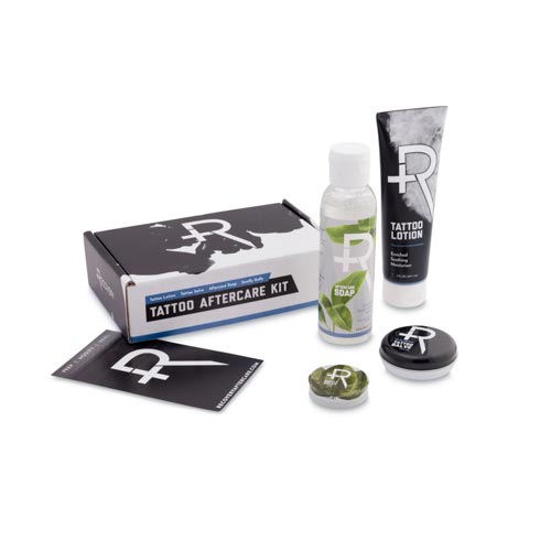 Tattoo Aftercare Kit products next to box