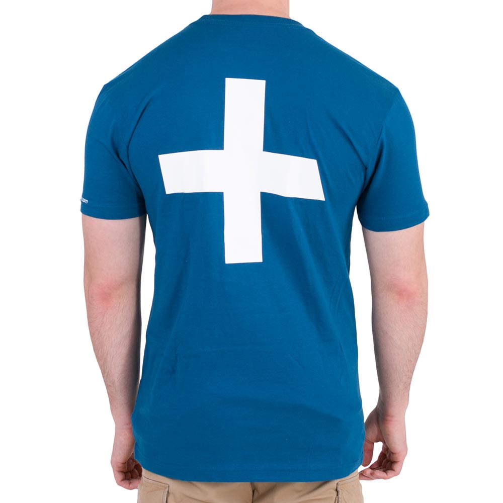 Recovery Logo Blue T-Shirt - Back