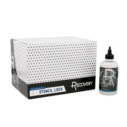 Stencil Lock 8 oz Bottle and Box of 12 (Front)